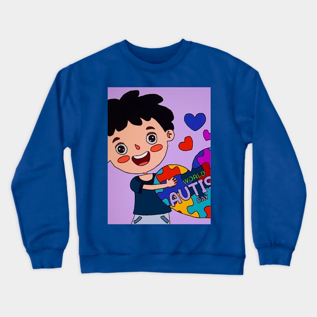 Autism Awareness Crewneck Sweatshirt by Sabrina's Design